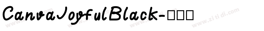 CanvaJoyfulBlack字体转换