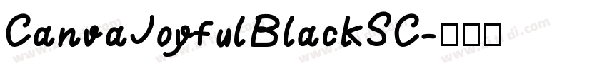 CanvaJoyfulBlackSC字体转换