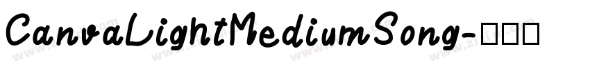CanvaLightMediumSong字体转换