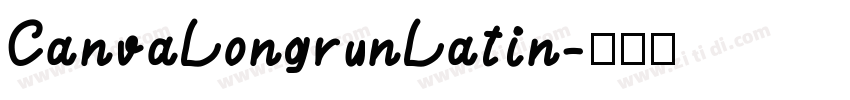 CanvaLongrunLatin字体转换