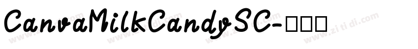 CanvaMilkCandySC字体转换