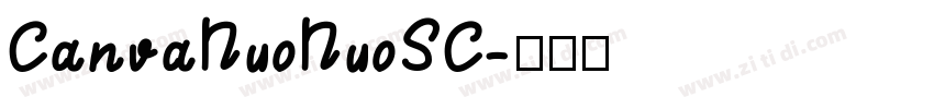 CanvaNuoNuoSC字体转换