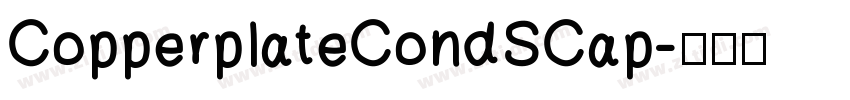 CopperplateCondSCap字体转换