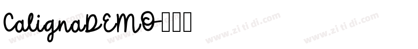 CalignaDEMO字体转换