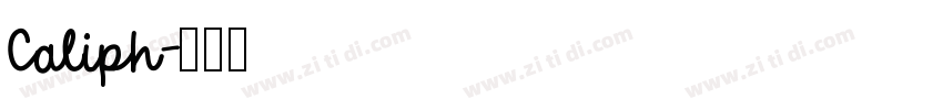 Caliph字体转换