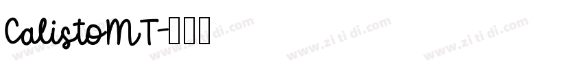 CalistoMT字体转换