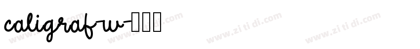 caligraf-w字体转换