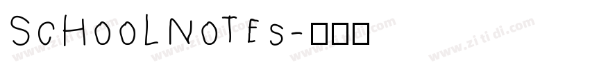 SchoolNotes字体转换