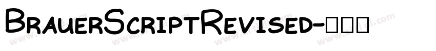 BrauerScriptRevised字体转换