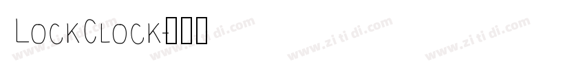 LockClock字体转换