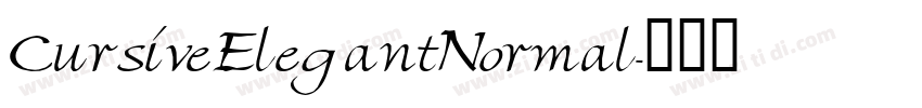 CursiveElegantNormal字体转换