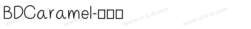BDCaramel字体转换
