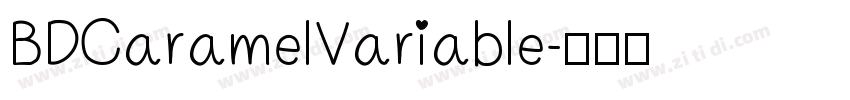 BDCaramelVariable字体转换