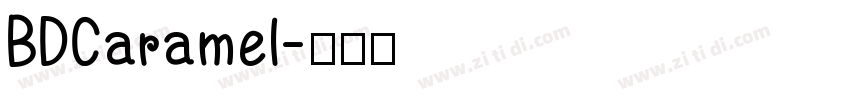 BDCaramel字体转换