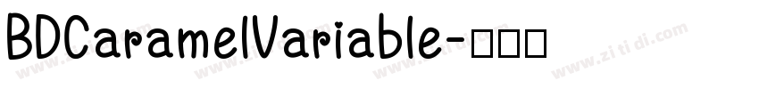 BDCaramelVariable字体转换