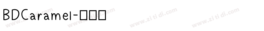 BDCaramel字体转换