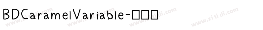 BDCaramelVariable字体转换