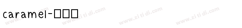 caramel字体转换
