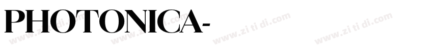 PHOTONICA字体转换