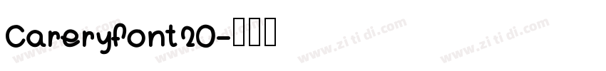 Careryfont20字体转换