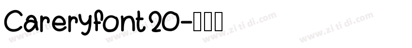 Careryfont20字体转换