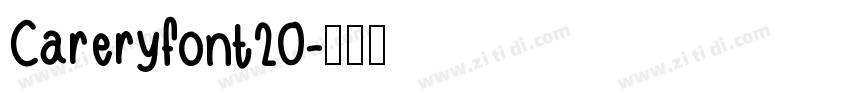 Careryfont20字体转换