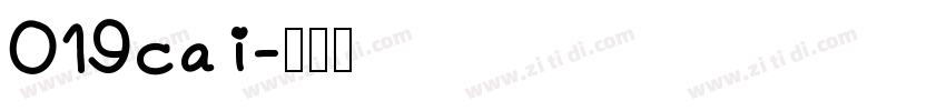 019cai字体转换