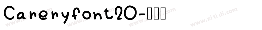 Careryfont20字体转换