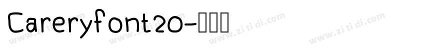 Careryfont20字体转换