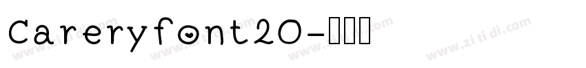 Careryfont20字体转换
