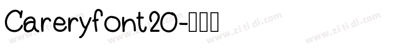 Careryfont20字体转换