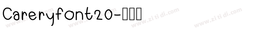 Careryfont20字体转换