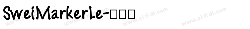 SweiMarkerLe字体转换