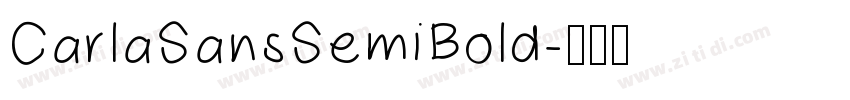 CarlaSansSemiBold字体转换