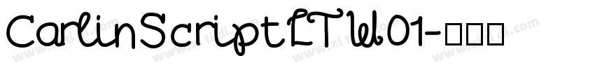 CarlinScriptLTW01字体转换