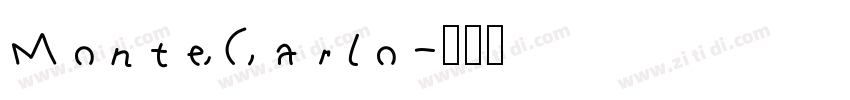 MonteCarlo字体转换