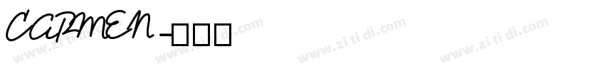 CARMEN字体转换