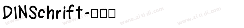 DINSchrift字体转换