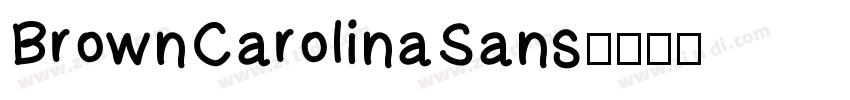 BrownCarolinaSans字体转换