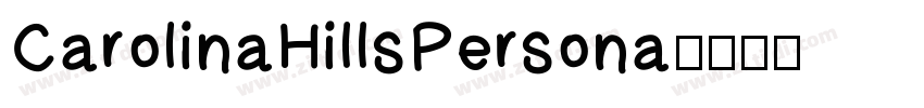 CarolinaHillsPersona字体转换