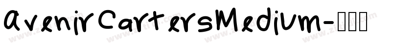 AvenirCartersMedium字体转换