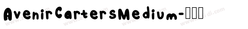 AvenirCartersMedium字体转换