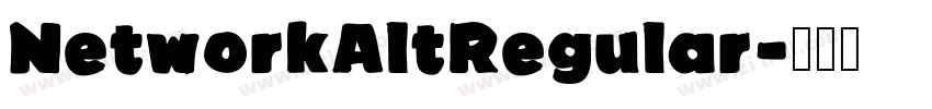 NetworkAltRegular字体转换