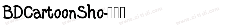BDCartoonSho字体转换