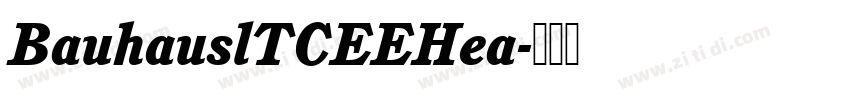 BauhauslTCEEHea字体转换