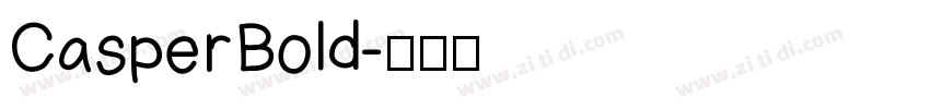 CasperBold字体转换