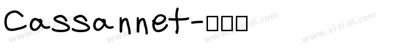 Cassannet字体转换