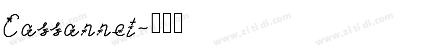 Cassannet字体转换