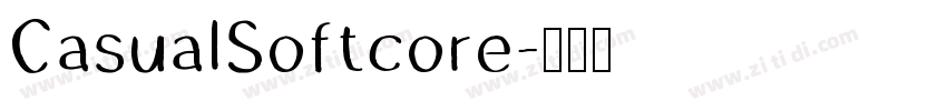 CasualSoftcore字体转换
