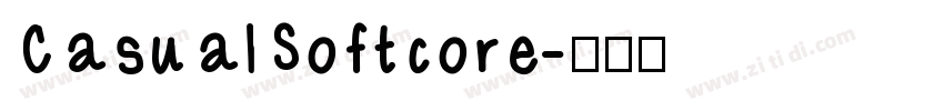 CasualSoftcore字体转换